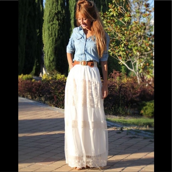 Dresses & Skirts - Belted Maxi Skirt
